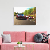 Rennwagen Leinwanddruck (Insitu (Wohnzimmer))