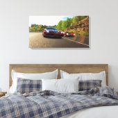 Rennwagen Leinwanddruck (Insitu (Schlafzimmer))