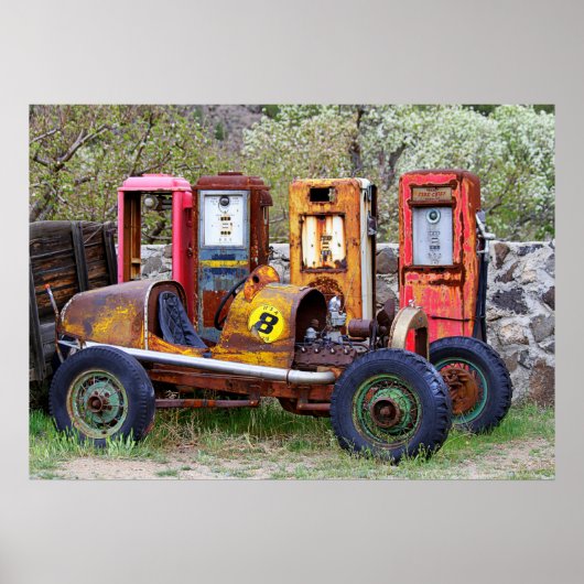 Rennwagen letzte Pit-Stop Poster (Vorne)