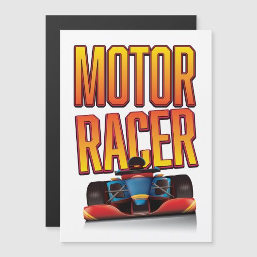 Rennwagen Magnetkarte (Vorne/Hinten)