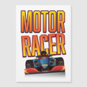 Rennwagen Magnetkarte (Vorderseite)