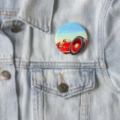 Rennwagen mit 1950 Rottönen Button (Beispiel)