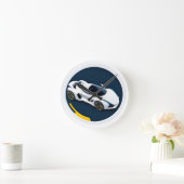 Rennwagen mit dynamischem Design Runde Wanduhr (Zuhause)