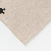 Rennwagen mit Reifenspuren Personalisiert Fleecedecke (Ecke)