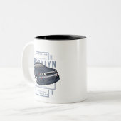 Rennwagen _ Motor 15 Zweifarbige Tasse (Vorderseite Links)