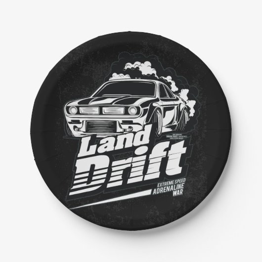 Rennwagen _ Motor (253) Pappteller (Vorderseite)