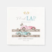 Rennwagen Napkins zum gemeinsamen Geburtstag Serviette (Vorderseite)