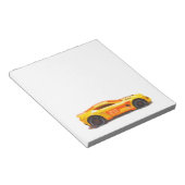Rennwagen Notizblock (angewinkelt)
