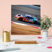 Rennwagen Nr. 69 in schönen Farben Acrylschild (Hochzeit)