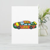 Rennwagen Nummer 88 Einladung (Stehend Vorderseite)