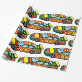 Rennwagen Nummer 88 Geschenkpapier (Ungerollt)