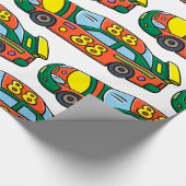 Rennwagen Nummer 88 Geschenkpapier