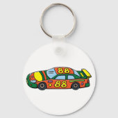 Rennwagen Nummer 88 Schlüsselanhänger (Rückseite)