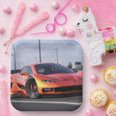 Rennwagen Pappteller (Party)