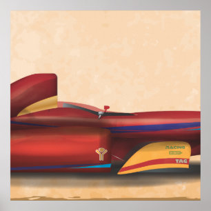 Rennwagen Poster