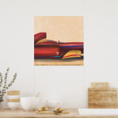 Rennwagen Poster (Küche)