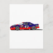 Rennwagen Postkarte (Vorderseite)