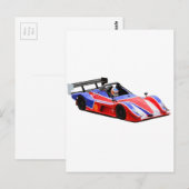 Rennwagen Postkarte (Vorne/Hinten)