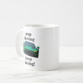 Rennwagen Racer Geburtstag Kaffeetasse (Vorderseite Links)