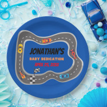 Rennwagen Racetrack Baby Boy Dedication