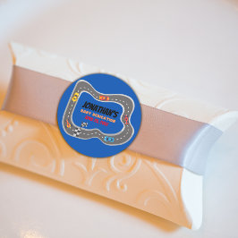 Rennwagen Racetrack Baby Boy Dedication Runder Aufkleber