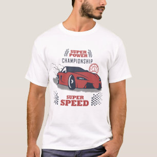 Rennwagen rot T-Shirt
