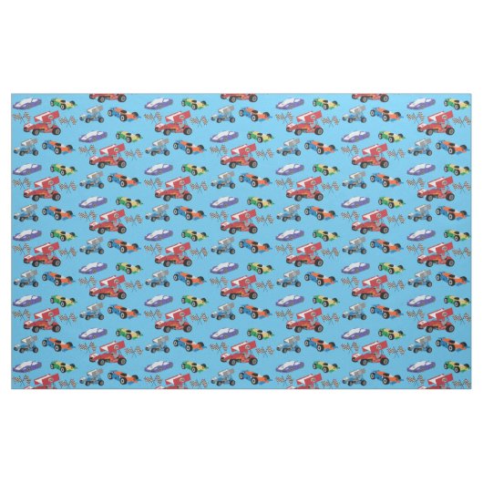 Rennwagen Stoff (Fat Quarter (45,7 x 55,9 cm))