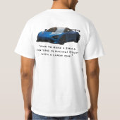 Rennwagen T-Shirt (Rückseite)