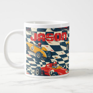 Rennwagen-Themen-Kaffeetasse Jumbo-Tasse