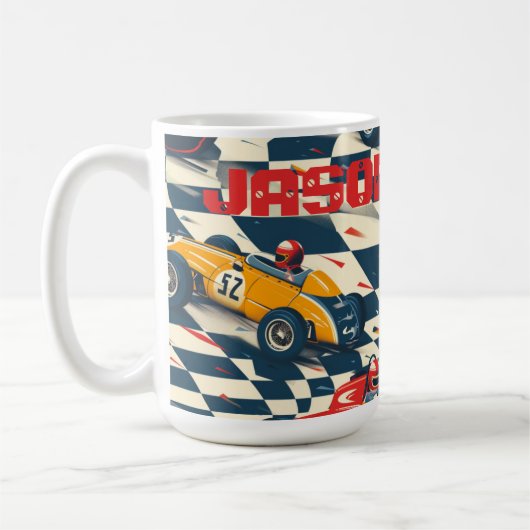 Rennwagen-Themen-Kaffeetasse Kaffeetasse (Links)