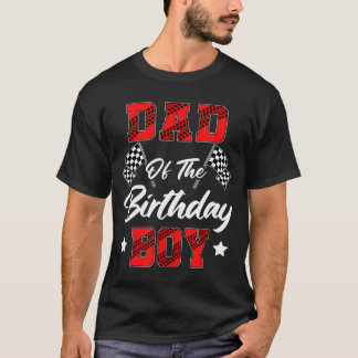 Rennwagen-Vater des Geburtstagsjungen Rennfamilie  T-Shirt