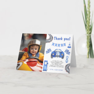Rennwagen zum ersten Geburtstag Danke