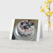 Rennwagen zum Geburtstag Karte (Gelbe Blume)