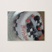 Rennwagen zum Geburtstag Puzzle (Horizontal)