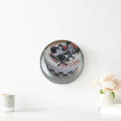 Rennwagen zum Geburtstag Runde Wanduhr (Zuhause)