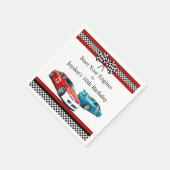 Rennwagen zum Geburtstag, Serviette (Ecke)