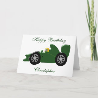 Rennwagendesign Geburtstag Karte