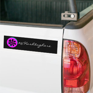 Rennwagenfelge Neon Pink Schwarz Auto  Autoaufkleber
