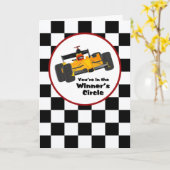 Rennwagensieger-Geburtstagskarte Karte (Gelbe Blume)