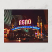 Reno Arch Sign #1 Postkarte (Vorderseite)
