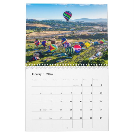 Reno Balloon 2024 Kalender (Jan 2026)