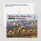 Reno Balloon Race 40. Jubiläum Postkarte (Vorne/Hinten)