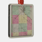 Reno Coand Plevna, Kent, Elmer, Kansas Silbernes Ornament (Rechts)