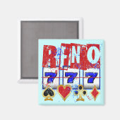 RENO - DISTRESSEL UND PAINT-SPRITZER MAGNET (Vorderseite/Rückseite)