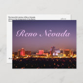 Reno Glows Postcard Postkarte (Vorne/Hinten)