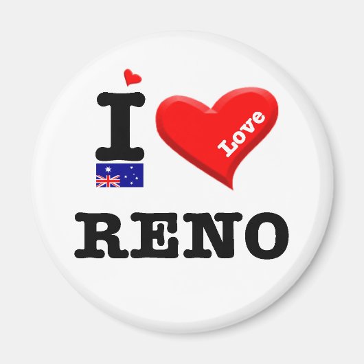 RENO - I-Liebe Magnet (Vorne)
