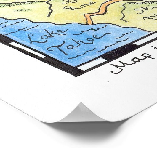 Reno Map Poster (Ecke)