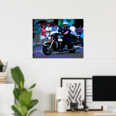 Reno Motorrad Policeman Poster (Heimbüro)