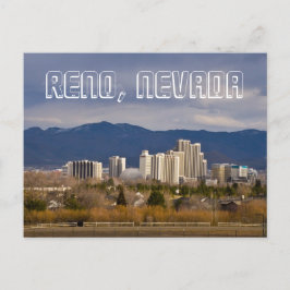 Reno Nevada Downtown Skyline Postcard Postkarte