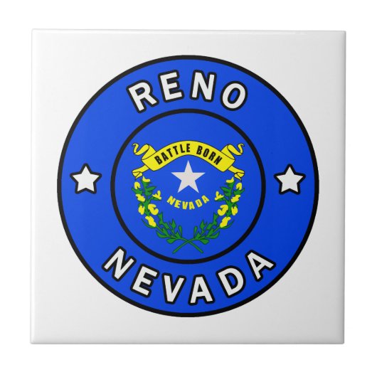 Reno Nevada Fliese (Vorderseite)